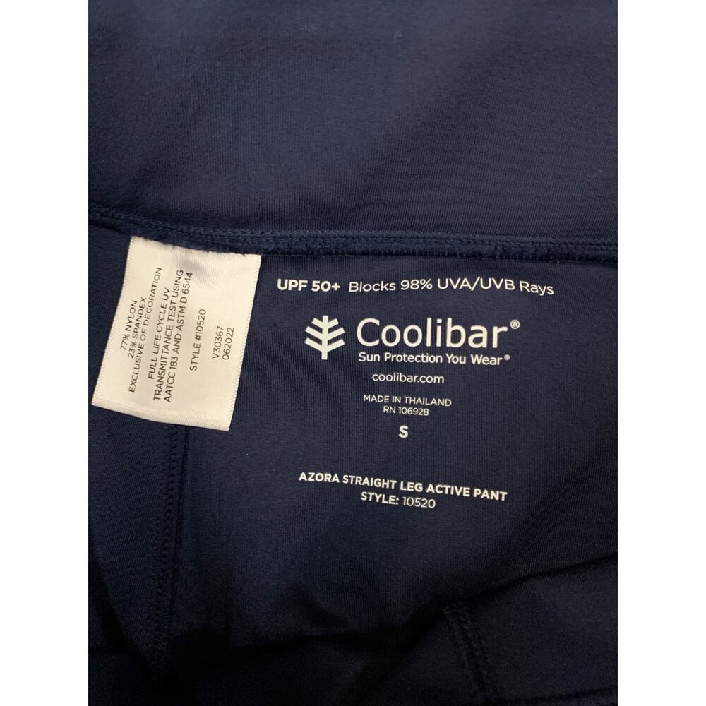 Coolibar Azora Straight Leg Active Pants Blue UPF50+ Sun Protection Women's S - Picture 6 of 7